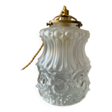 Vintage art deco pendant or portable lamp