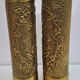 Paire de vases en laiton