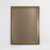 Belgian Mid-Century Belgo Chrome Mirror in Copper and Fumé Glass, 1980s