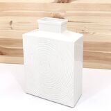 Sgrafo Modern white minimalist porcelain vase, 1960s