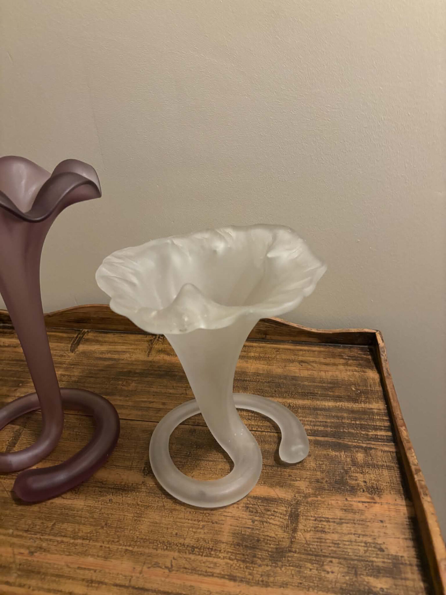 2 "Lily" Stiver Vases