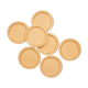 Set of 7 flat plates Longwy "Betty" art deco