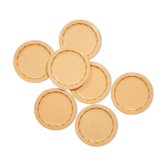 Set of 7 flat plates Longwy "Betty" art deco