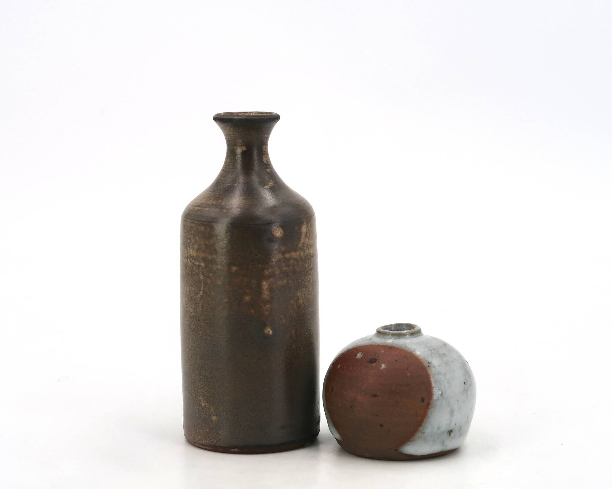 Deux petits vases en grès céramiques, années 70