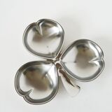 Vide-poche en inox modèle Trèfle, Design, 1970