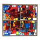 Vitrail  cabinet - Stained Glass 1960