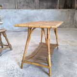 Vintage rattan coffee table