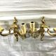 Pair Of Applique 2 Lights Bronze St Louis XV