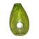 Chartreuse green blown glass vase – vintage handcrafted piece
