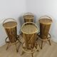 Rattan bar stools 60s