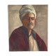 Huile toile Gabrielle Guillot de Raffaillac personnage oriental turban