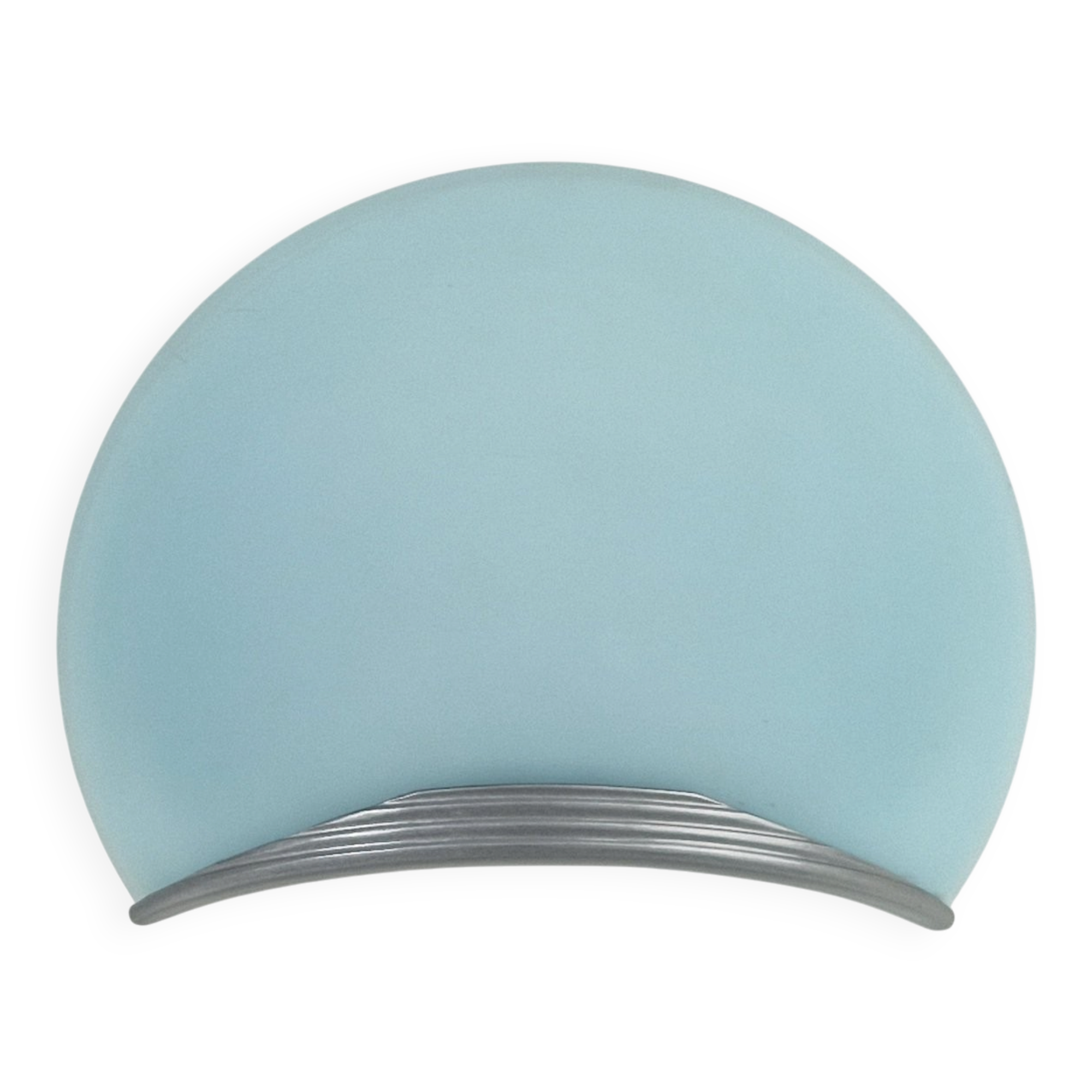 Shell Glass & Metal Wall Lamp by Alvaline Bologna, Italy, 1980s