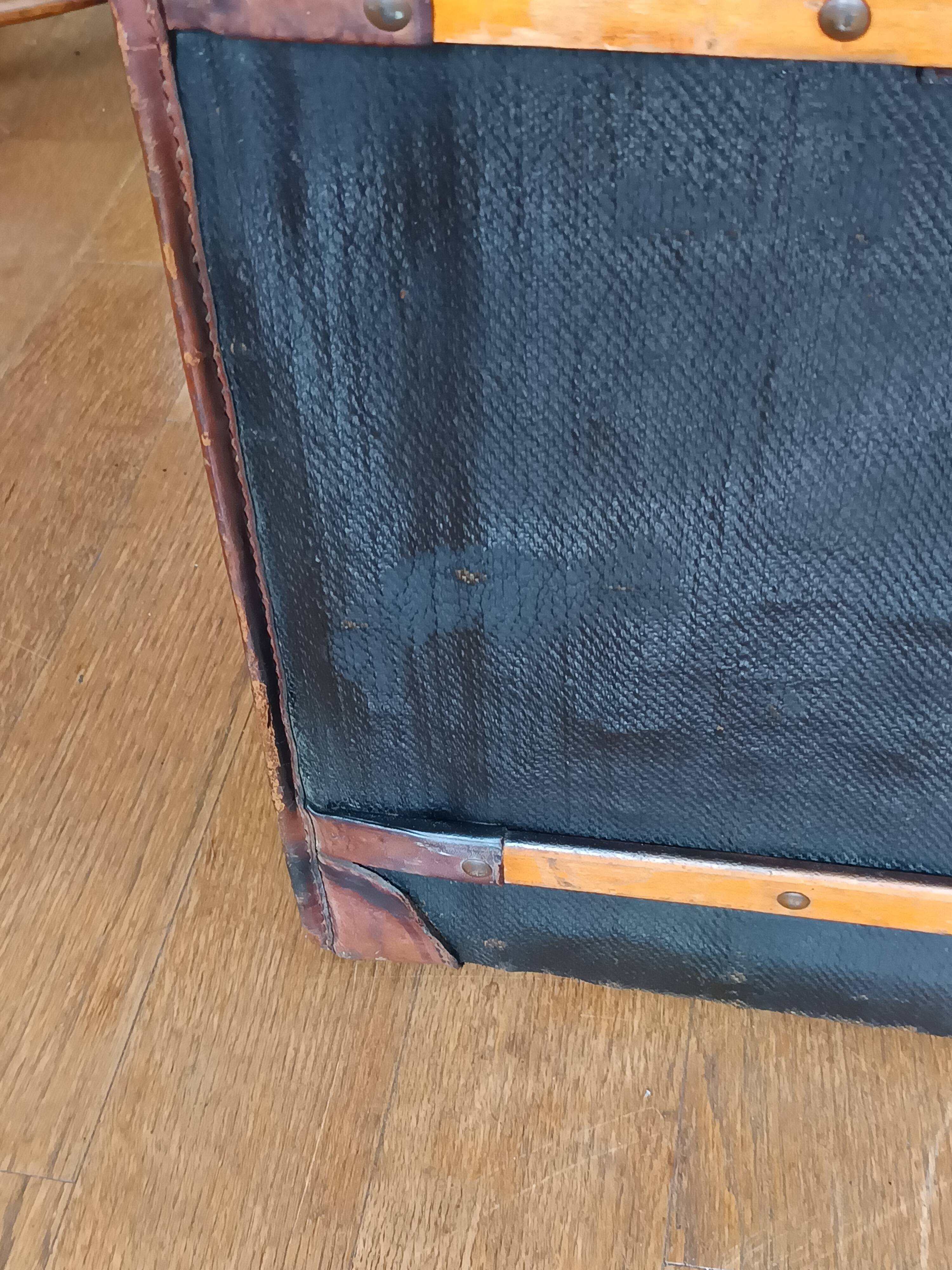 Curved travel trunk, Second Empire