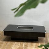 Alveo black coffee table by Willy Rizzo