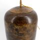 Art Deco modernist lamp in patinated brass, circa 1930.