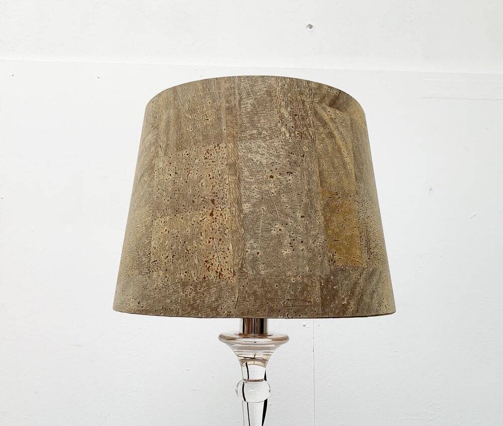 Mid-century German Tiffany glass table lamp by Ingo Maurer, 1960s.