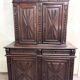 Four-panel buffet from the Louis XIII period in solid walnut.