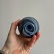 Marbled blue glass soliflore vase