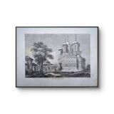 Curtea de Argeș, Romania. Printed illustration from 1866.