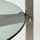 1970s chrome-plated steel tripod stool