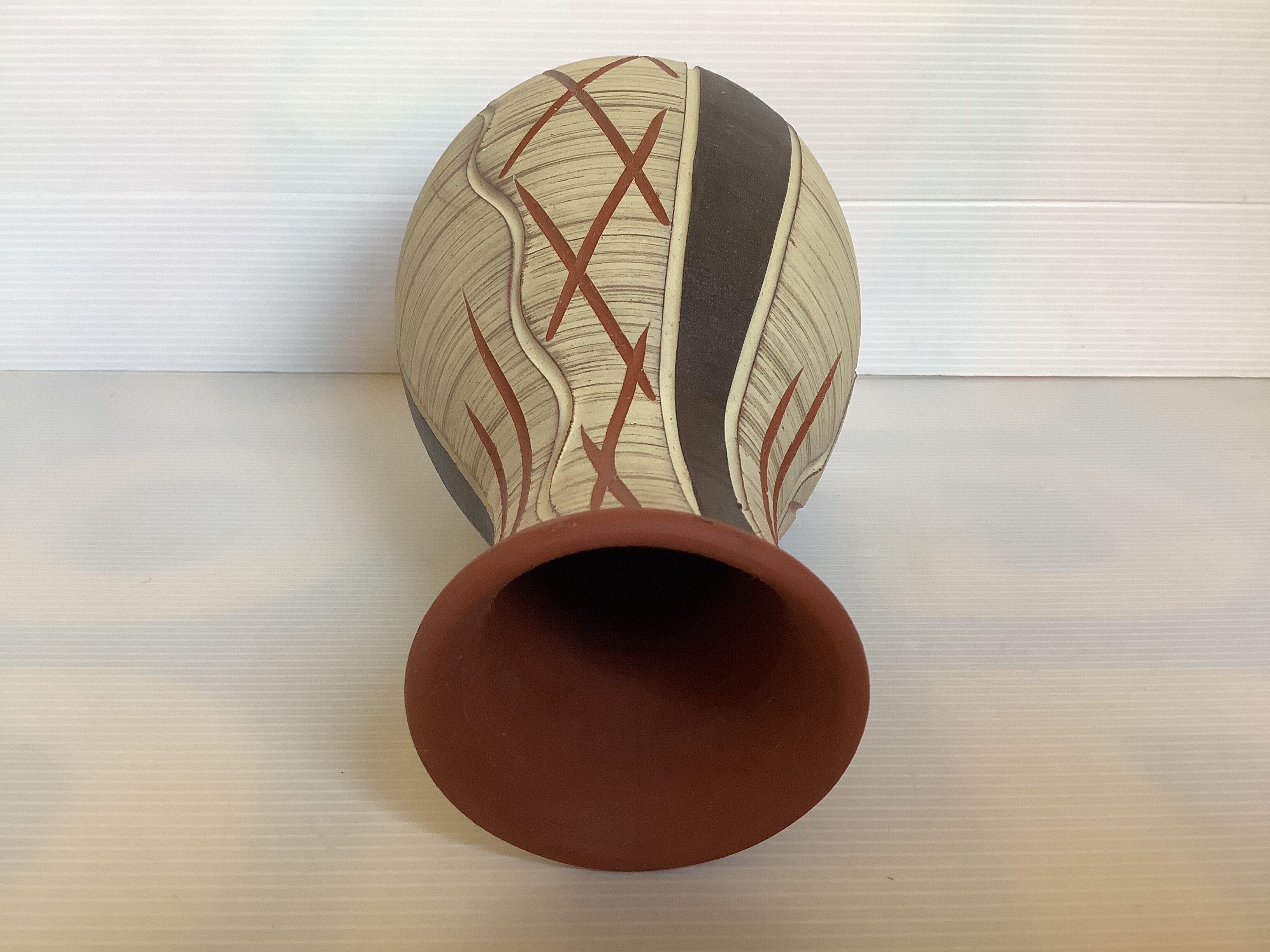 Terracotta vase W Germany