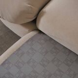 Canapé sculptural beige par Wiener Werkstätte, Autriche 1970