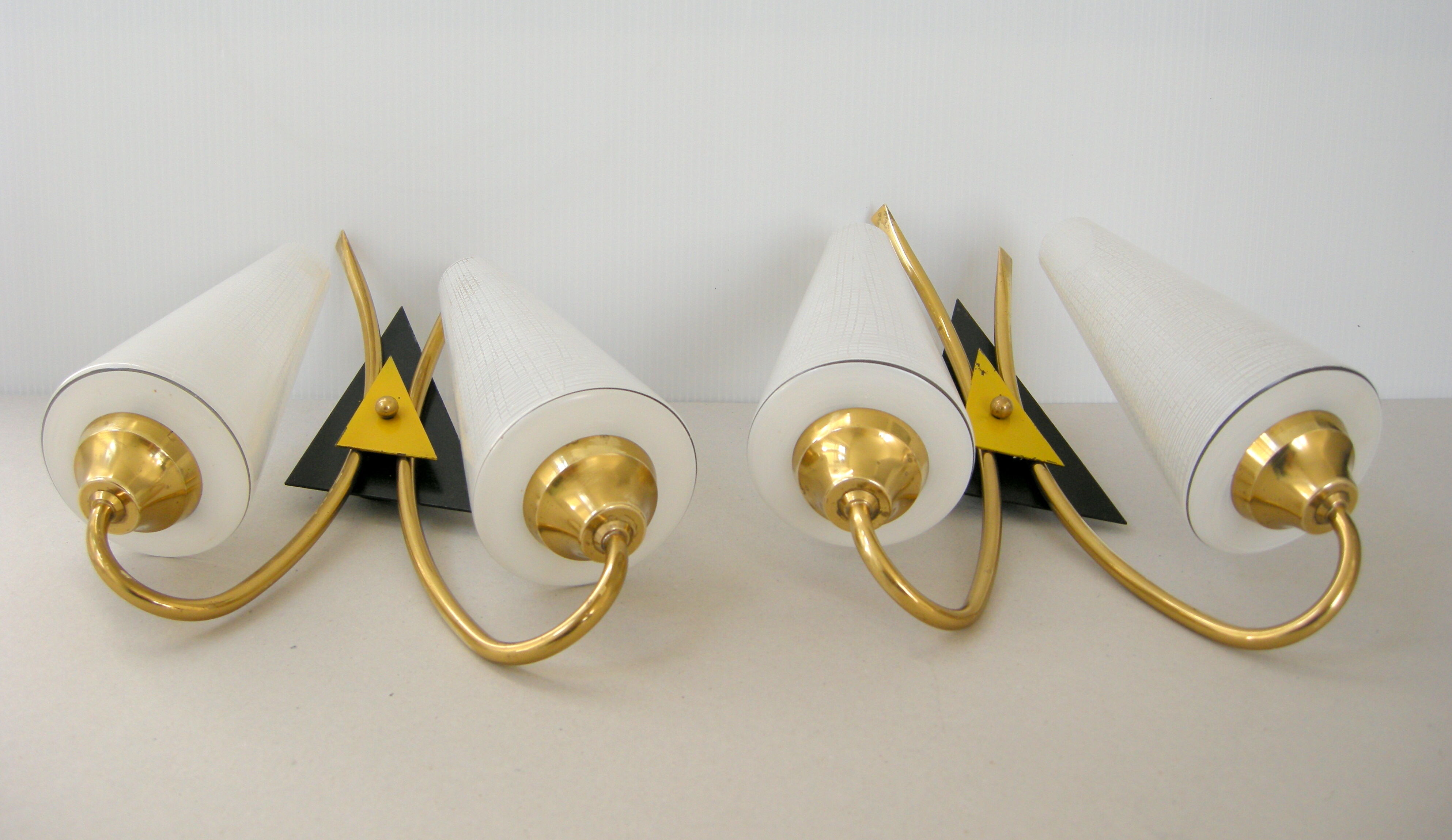 Pair of vintage wall lamps 1950