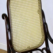 Rocking chair on runners, original brown, 1970s - very good condition