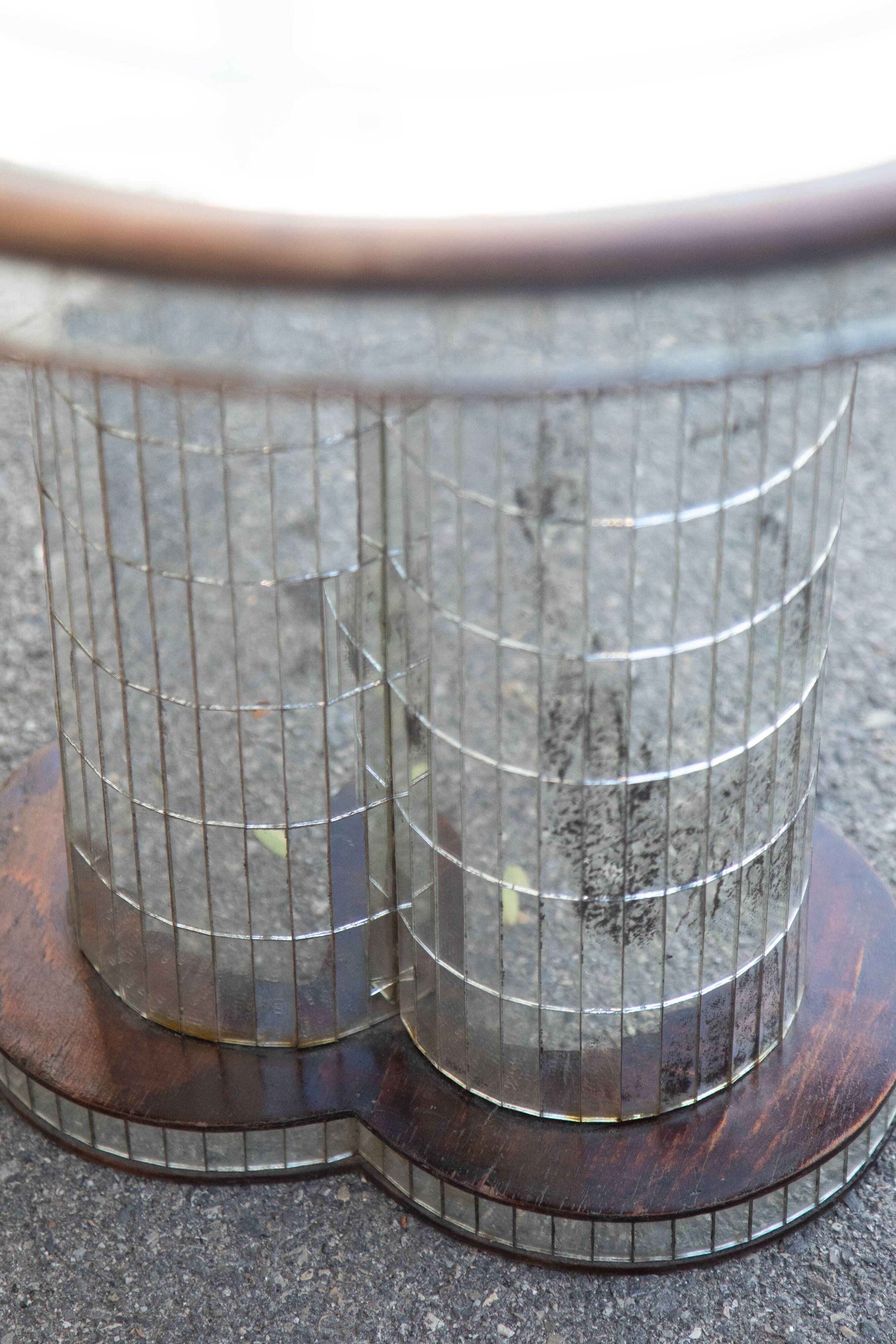 Mosaic mirrored glass coffee table Italy 70