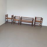 Matching Bobbin family group 1 x bench, 3 x chair.