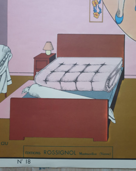 Vintage Rossignol pedagogical poster