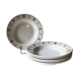 Lot de 6 assiettes creuses Moulin des Loups