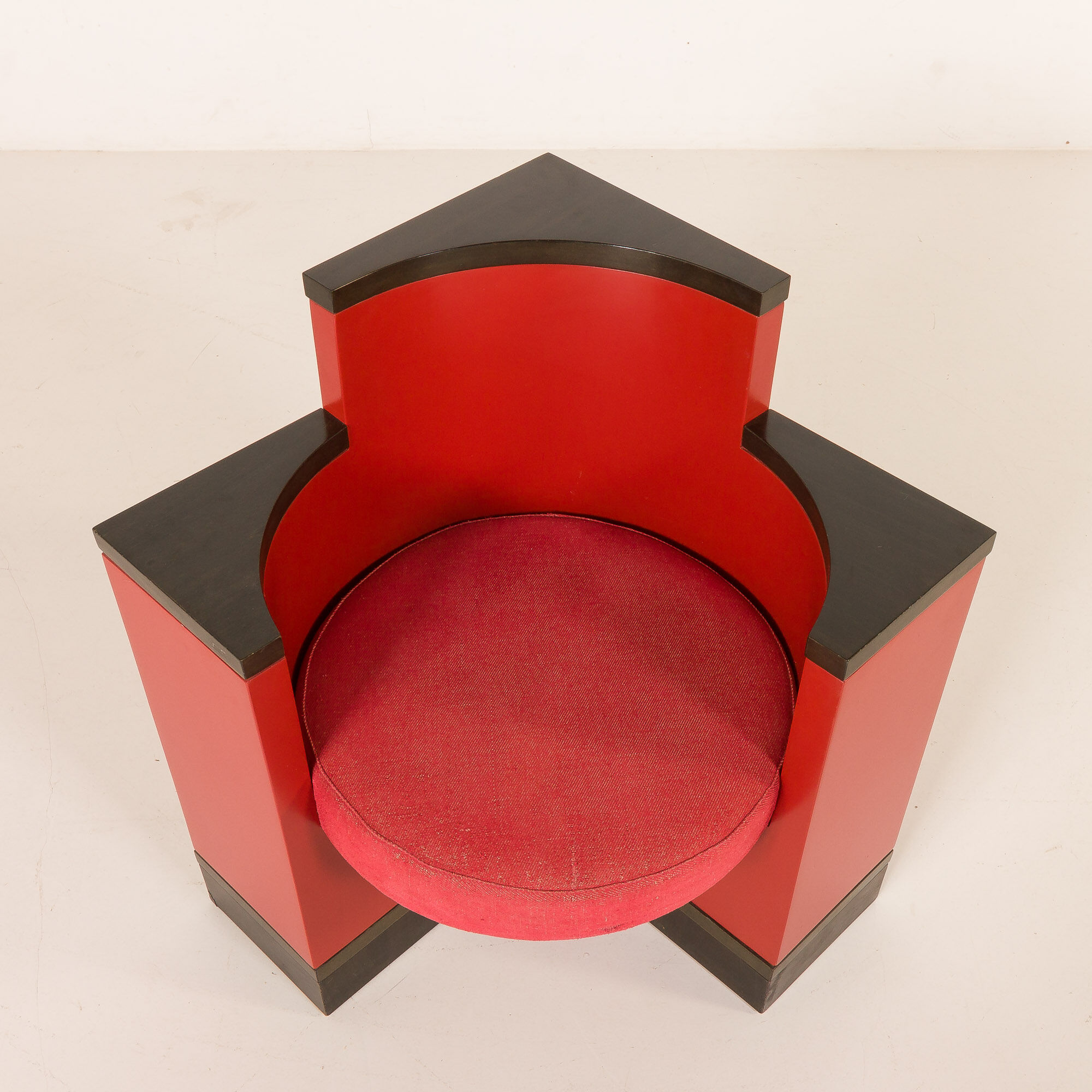 Ico Parisi corner armchair from the Serie 540 by Fratelli Longhi, Italy 1960s