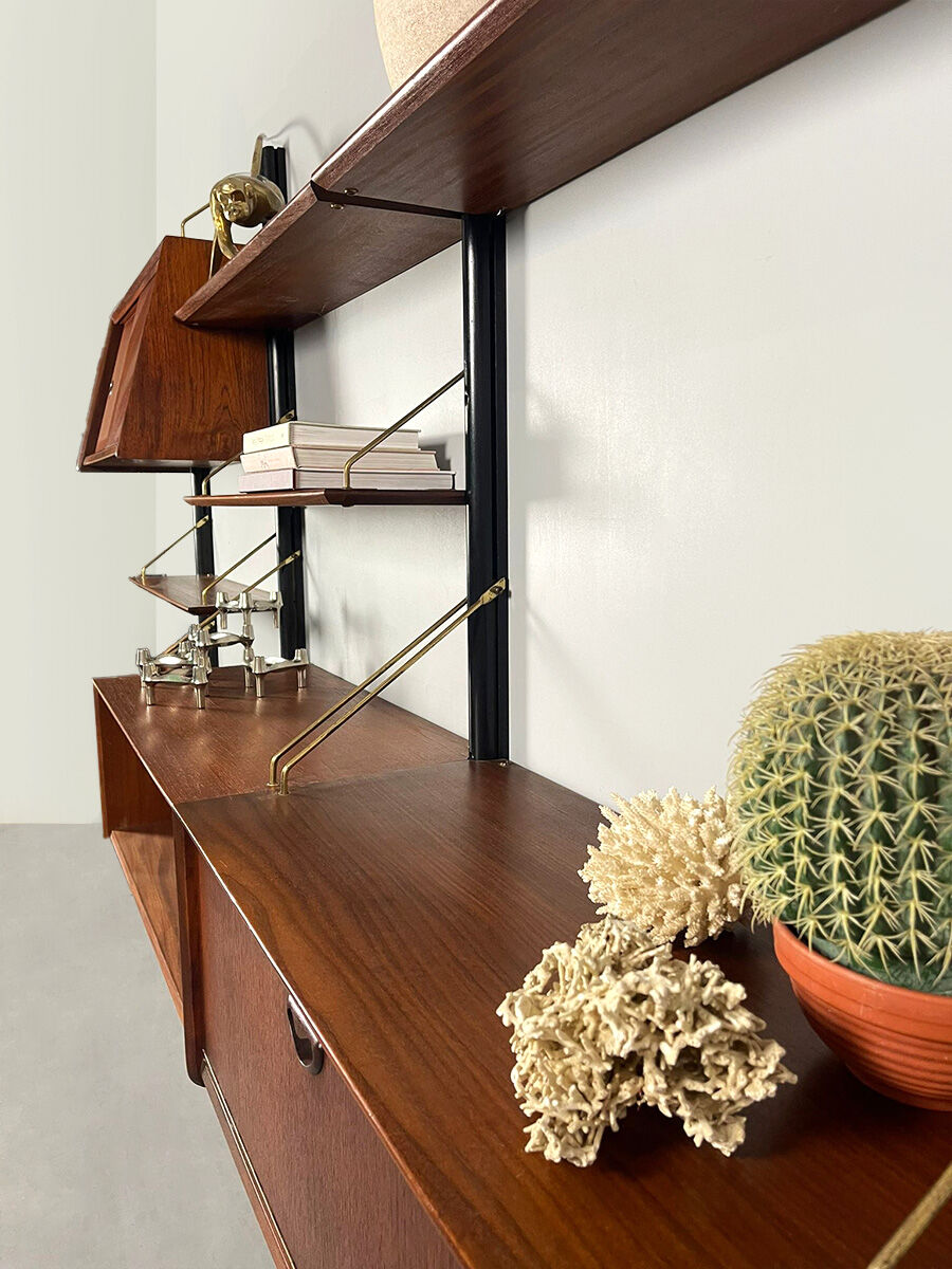 Vintage design modular wall unit Louis van Teeffelen Webe 1960