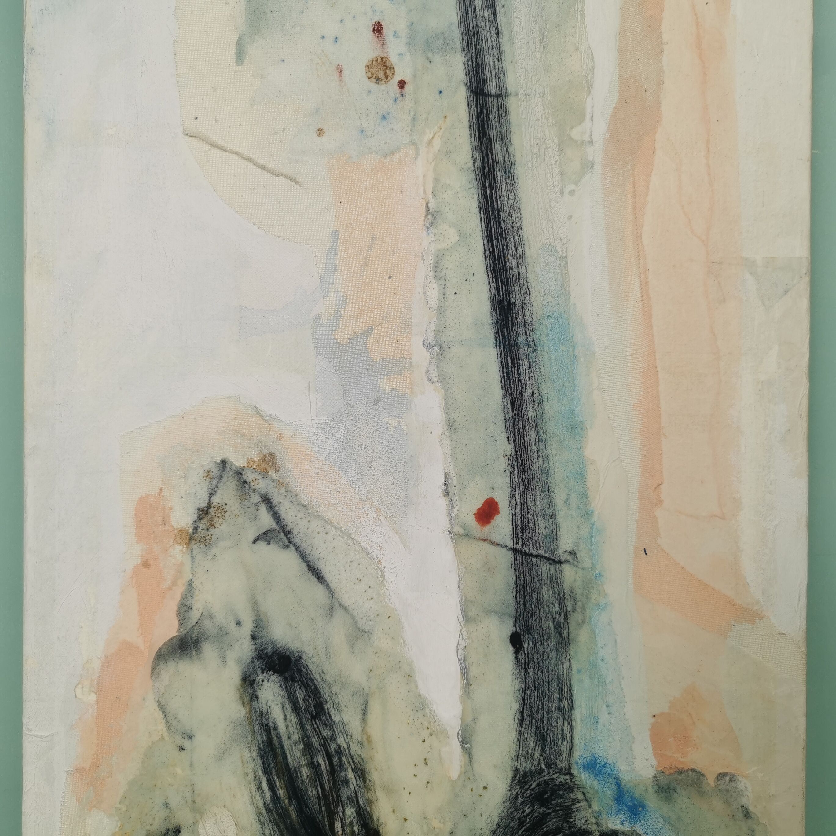 Pair of abstract paintings 60'