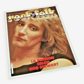 Affiche publicitaire Rock & Folk (1981) La passion selon Rod Stewart