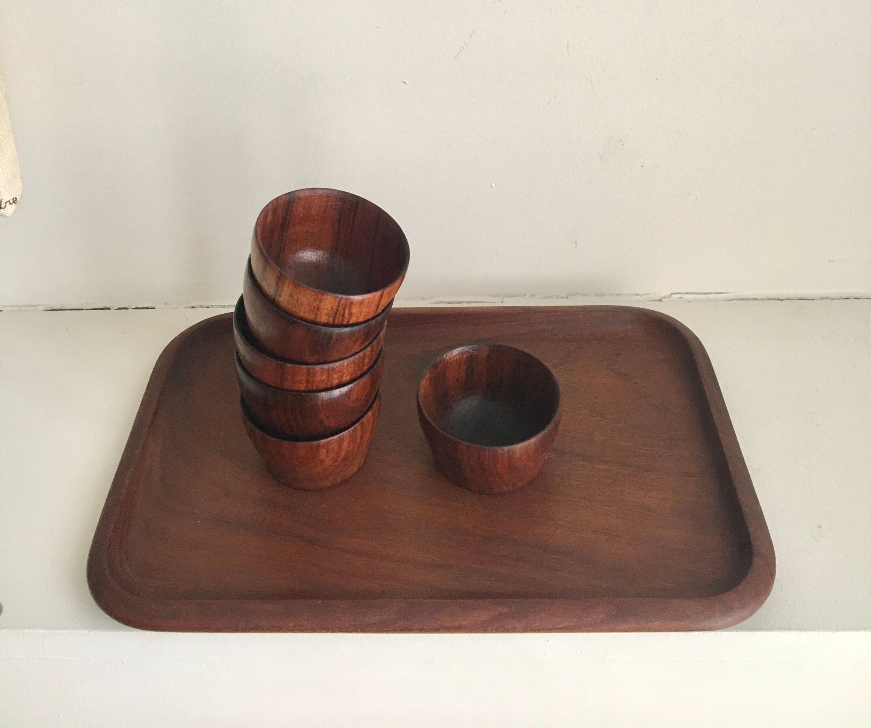 Danish teak tray