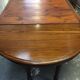 Table round central leg extensions oak end 19 th