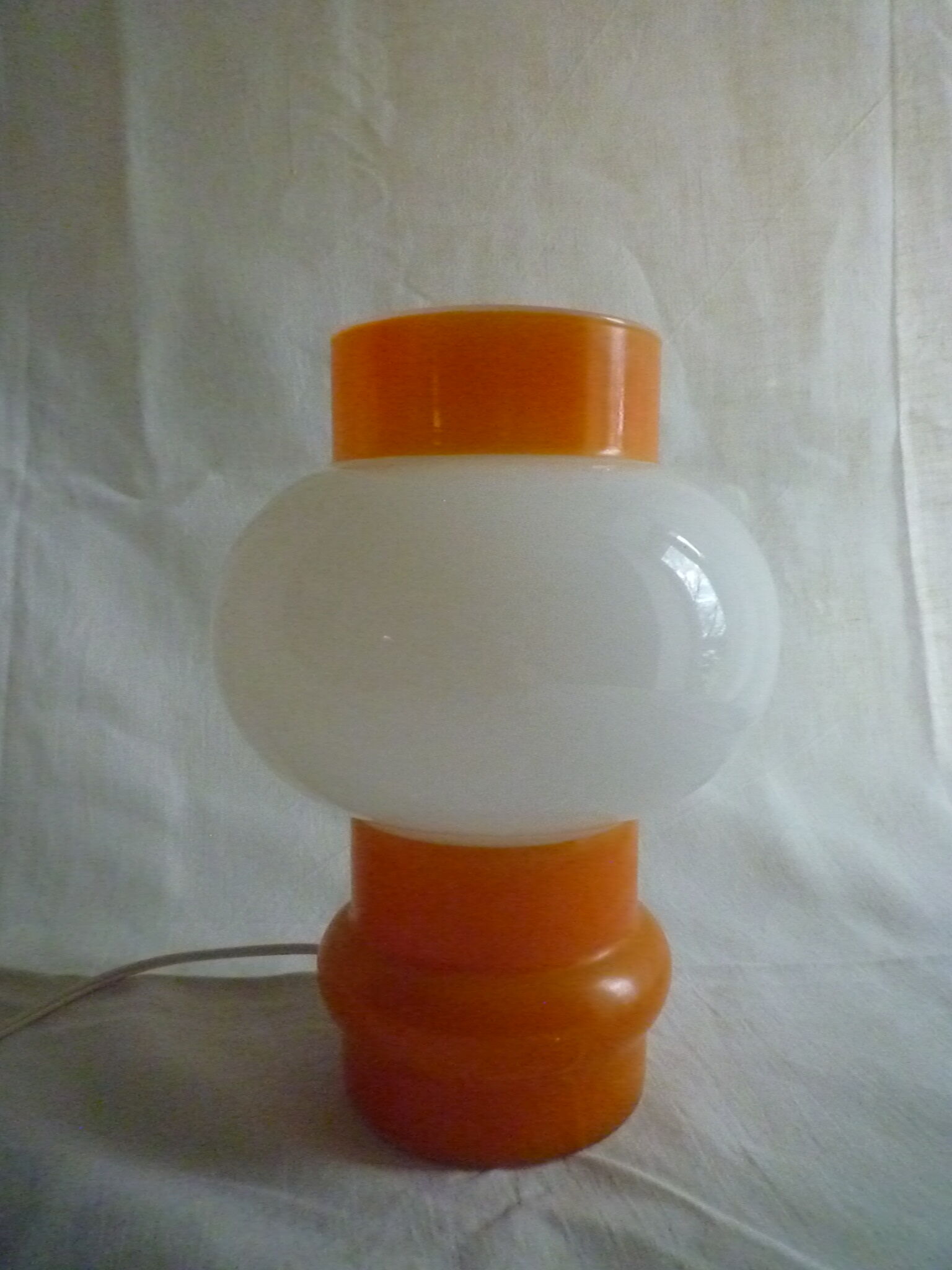 Lampe opaline années 1970 vintage