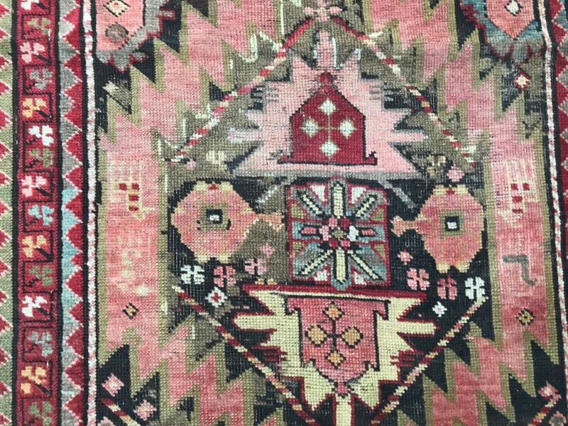 Carpet former caucasus karabakh 112 x 218 cm