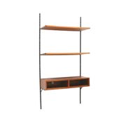 Vintage wall system / wall rack with cabinet from the 1960s