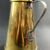 Verseuse pichet couvert cafetière en laiton fin XVIIIe début XIXe