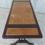 English double-sided mahogany desk