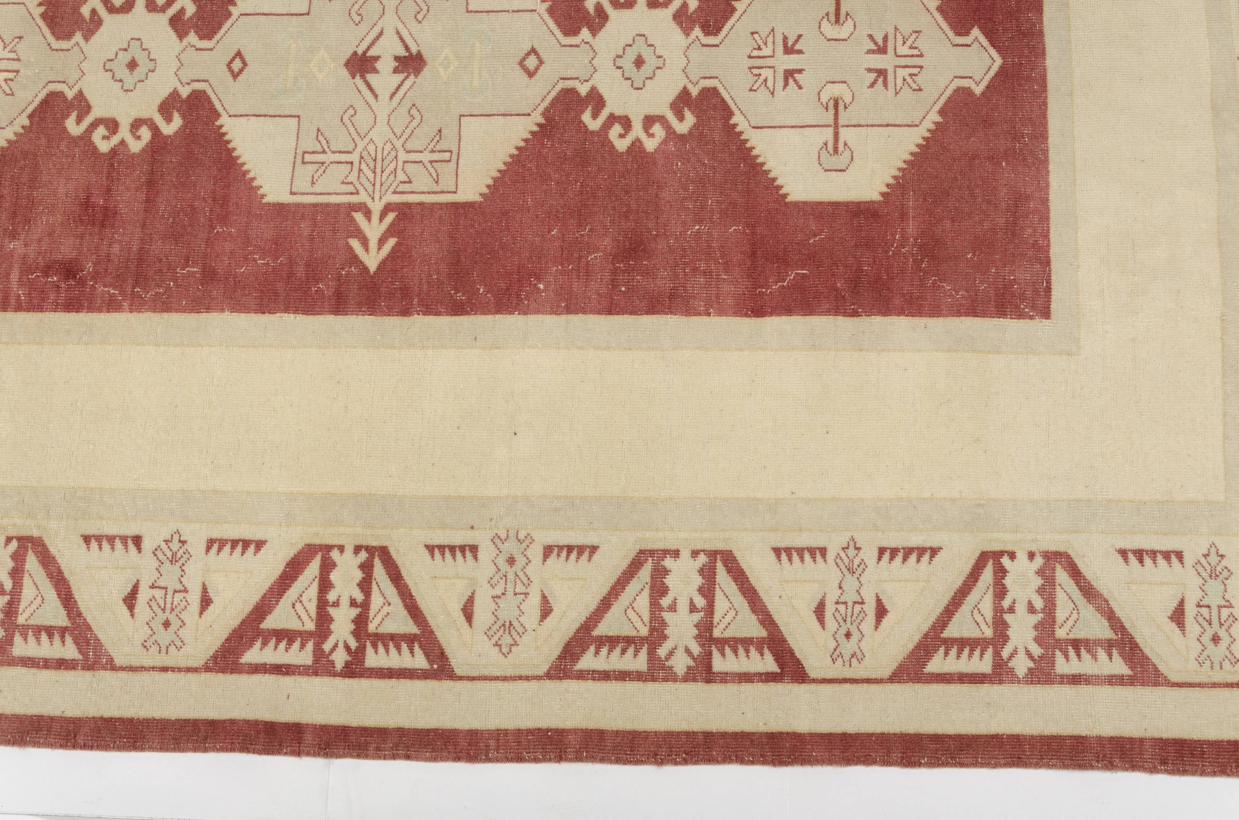 Tapis floral anatolien vintage