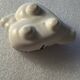 Vintage 50s salt and pepper shaker - ceramic - heart shapes