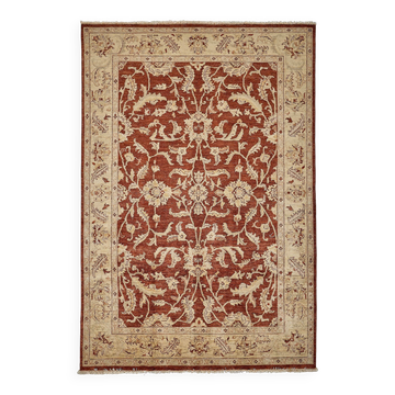 Tapis Oushak en laine noué à la main turc 185 cm x 268 cm