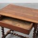 French Barley Twist Walnut Side Table with Drawer, circa 1880