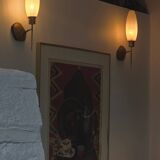 Pair of Italian bronze wall sconces