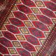 Vintage carpet Uzbek Bukhara handmade 100cm x 152cm 1960s, 1C726