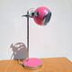 Pink and chrome Eyeball desk lamp